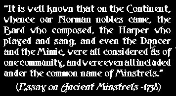 minstrel quote