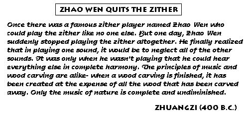 ZHAO WEN QUITS THE ZITHER